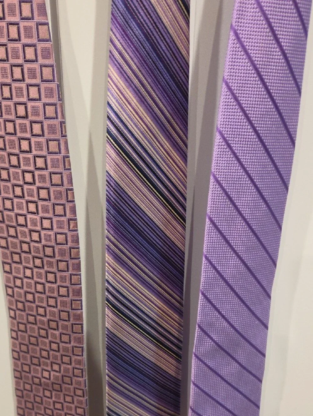 Silk Men's Purple Patterned Ties